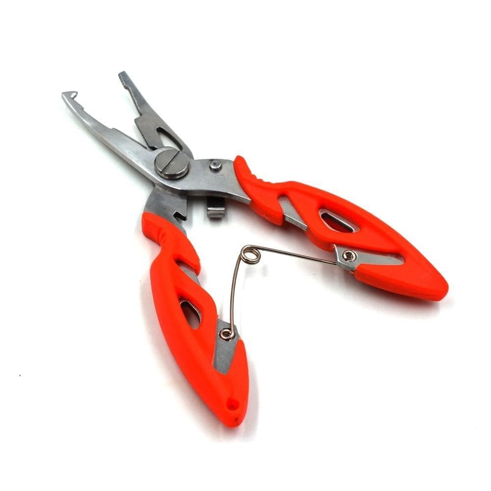 5" Alloy Fishing Pliers Scissors Line Cutter Remove Hook Tackle Tool Wire Lures