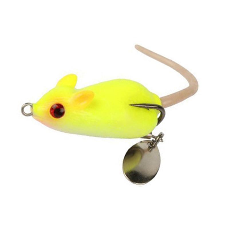 6-color 5cm 10.5g Mouse Silicone Lures