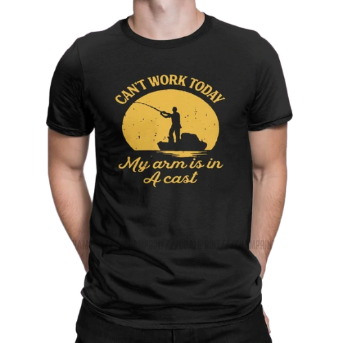 Men's Fishing Tee - Can't Work Today