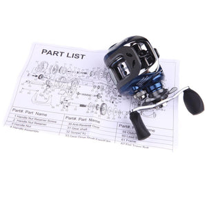 11 Ball Bearings Left/Right Hand Bait Casting Fishing Reel AF103