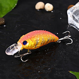 4pcs 7.5cm 8.3g Bass Fishing Lure With 3D Laser Eyes