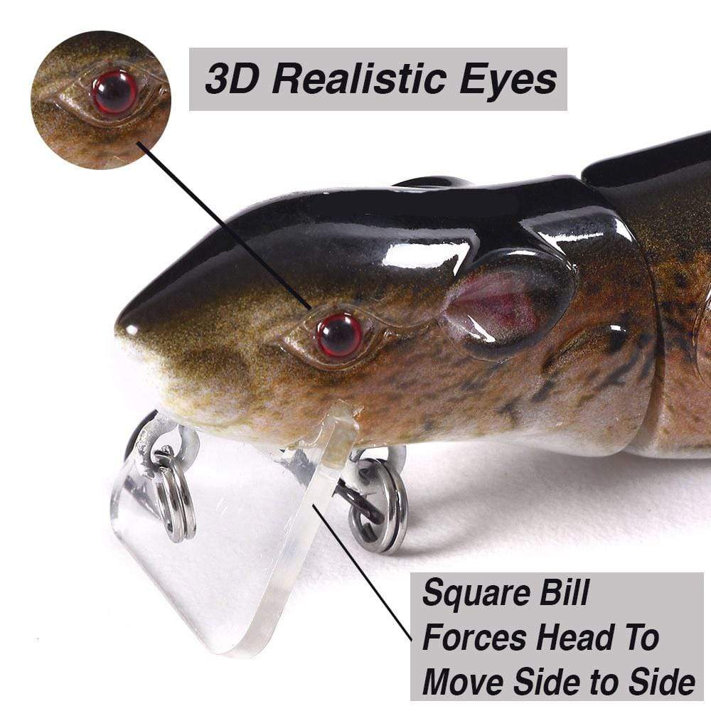 FishingFriend Zag 2.5" Real Swimming Action Segmented Field Mouse