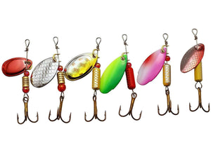 FishingFriend 30 Pack Metal Spinners & Spoon Kit Fishing Lures Trout Panfish