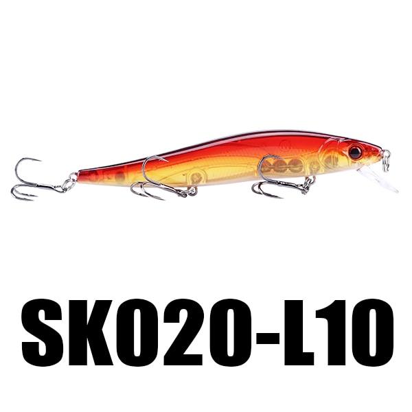 Dundee SK020 Minnow Fishing Lure 10 Colors