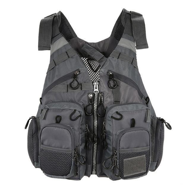 Outdoor Fishing Vest With 11 Zippered Pockets