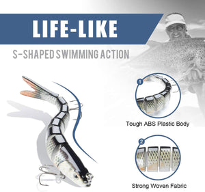 3 Pack 8 Segment Bionic Swimbait Lures Special